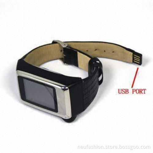 Mobile Phone Wristwatch with Bluetooth, 2 to 32GB Memory Capacity and Headset